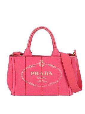 Prada Canapa Crossbody & Tote W Original Strap Pink